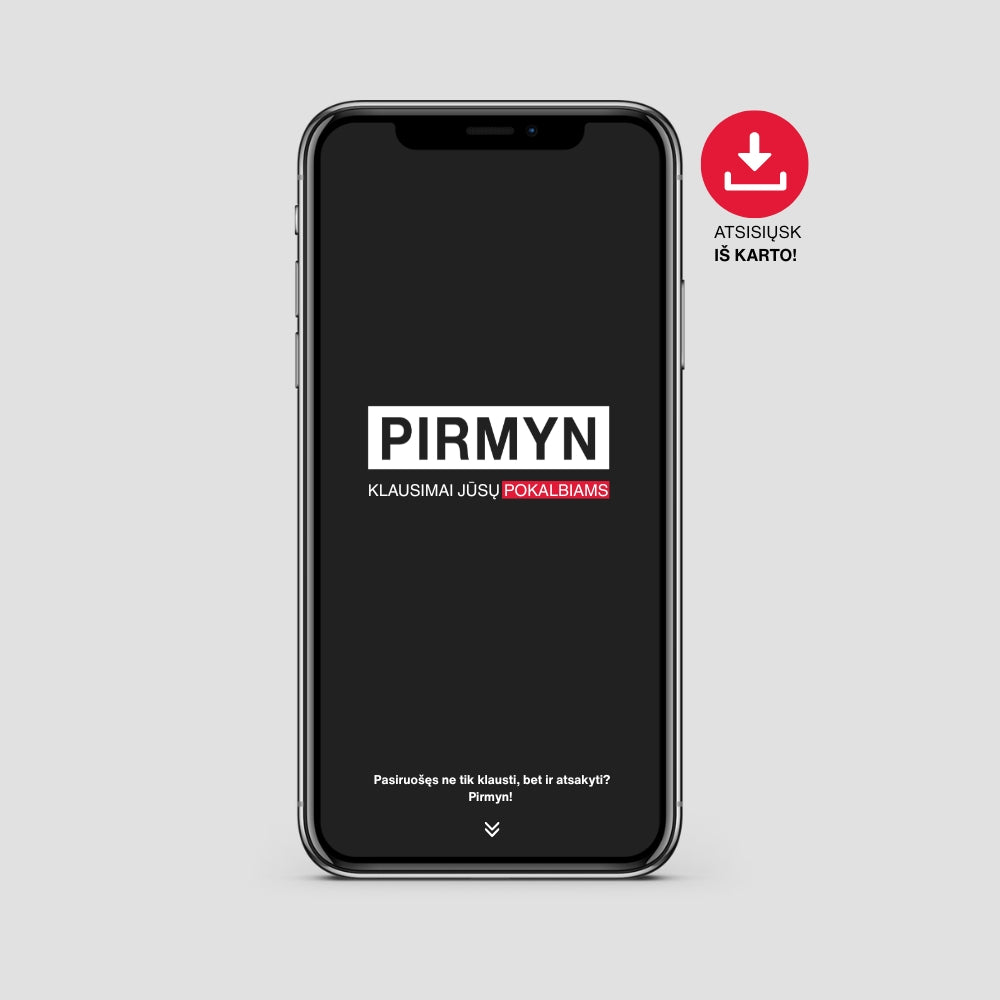PIRMYN Klausimų kortelės