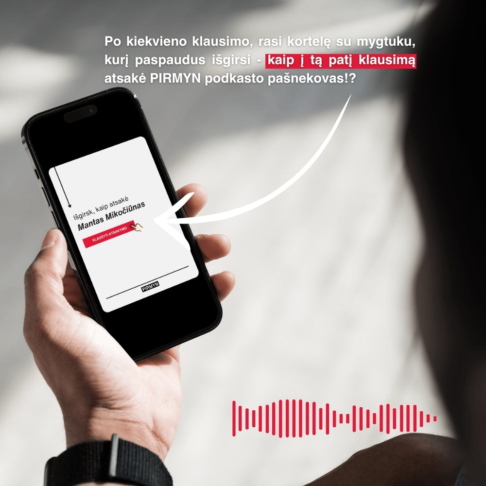 PIRMYN Klausimų kortelės
